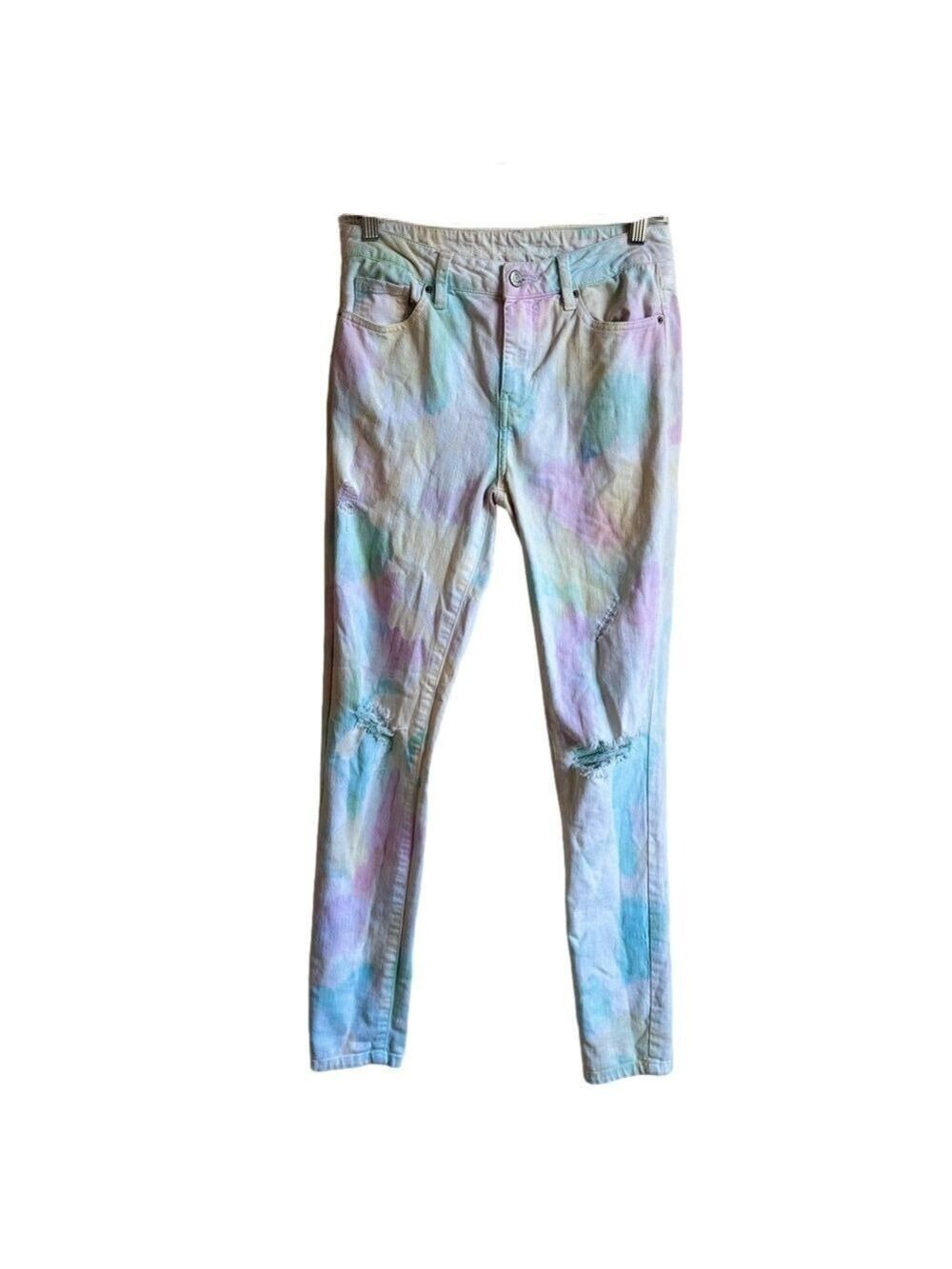 NINA ROSSI Tie Dye High Rise Jeans